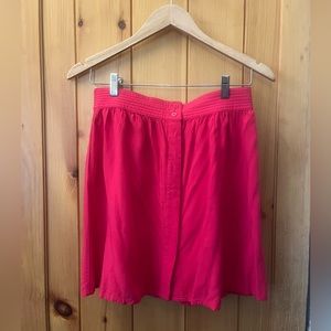 💋Gap red button down mini skirt l Size Small💋